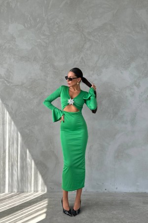 213861 GREEN DRESS