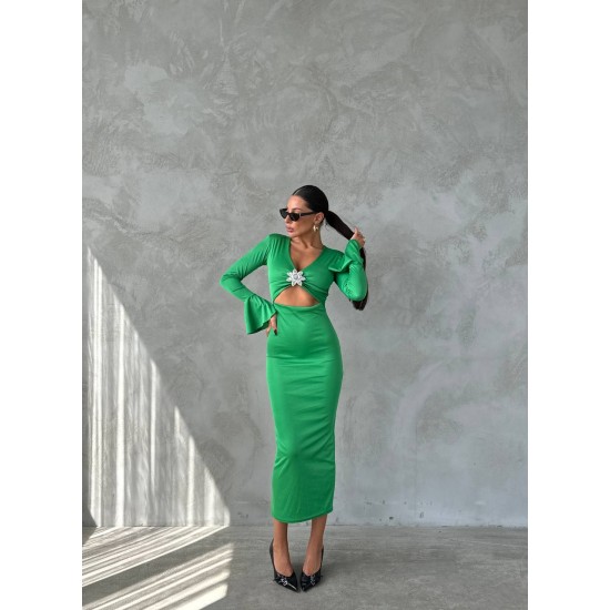 213861 GREEN DRESS