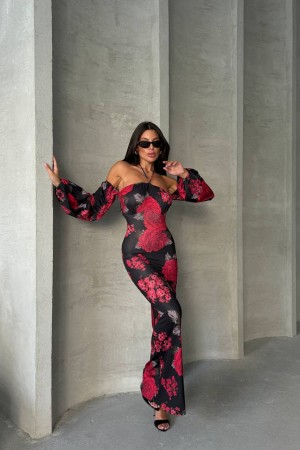 213867 patterned Evening dress