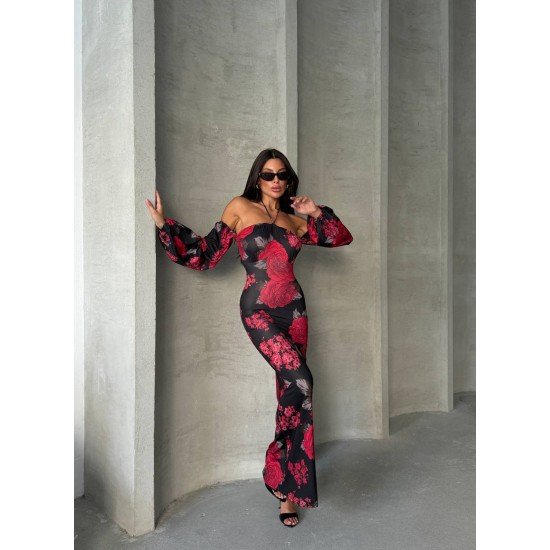 213867 patterned Evening dress