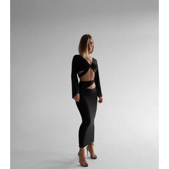 213880 TOPTAN SİYAH ETEK TAKIM