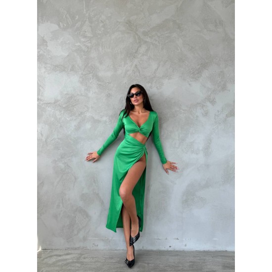 213887 GREEN DRESS