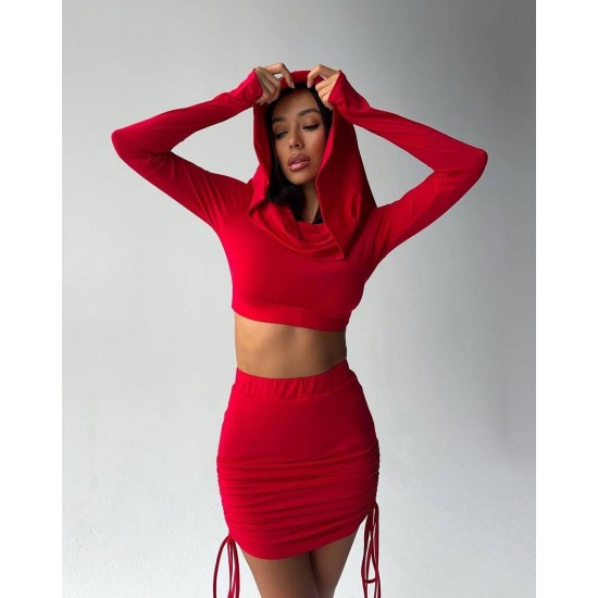 213890 TOPTAN KIRMIZI ETEK TAKIM