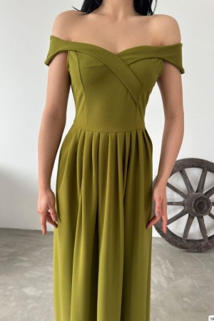 213921 GREEN Evening dress