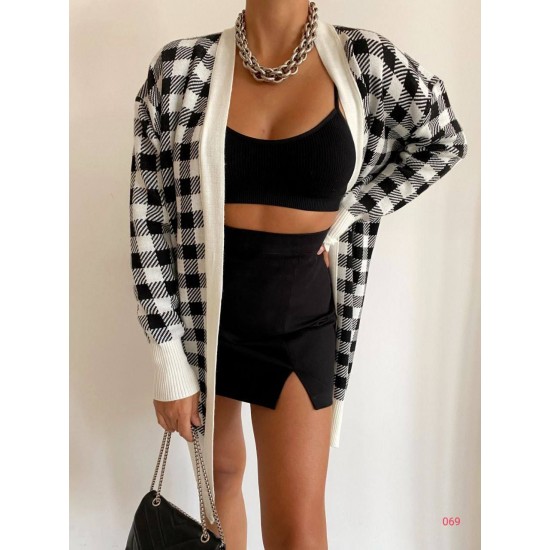 213976 patterned CARDIGAN