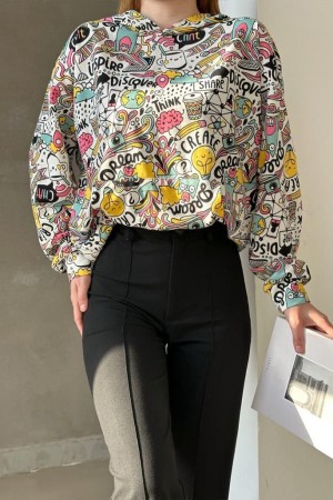 213982 patterned Sweat