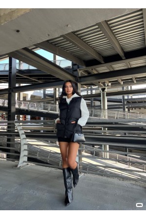 213994 TOPTAN SİYAH YELEK