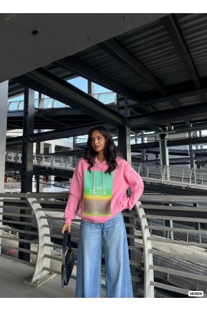 214008 TOPTAN PEMBE SWEAT