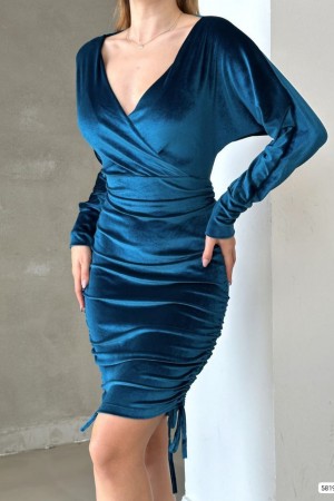 214011 turquoise DRESS