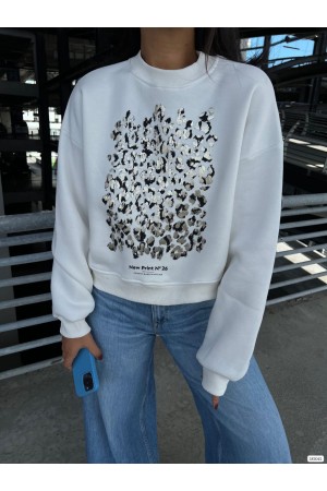 214022 TOPTAN BEYAZ SWEAT