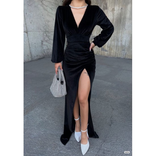 214029 TOPTAN SİYAH ABİYE