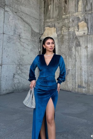 214030 TOPTAN MAVİ ABİYE