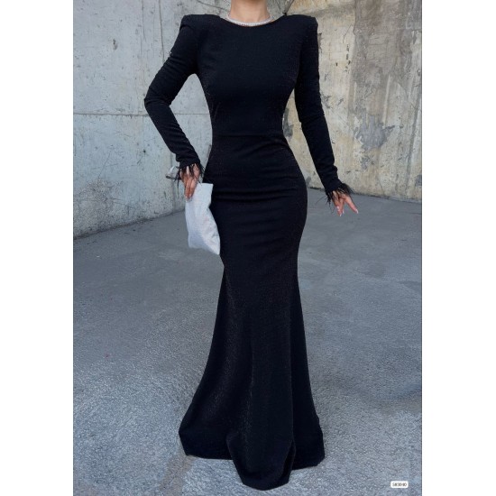 214036 black Evening dress