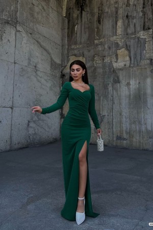 214039 Emerald Green Evening dress