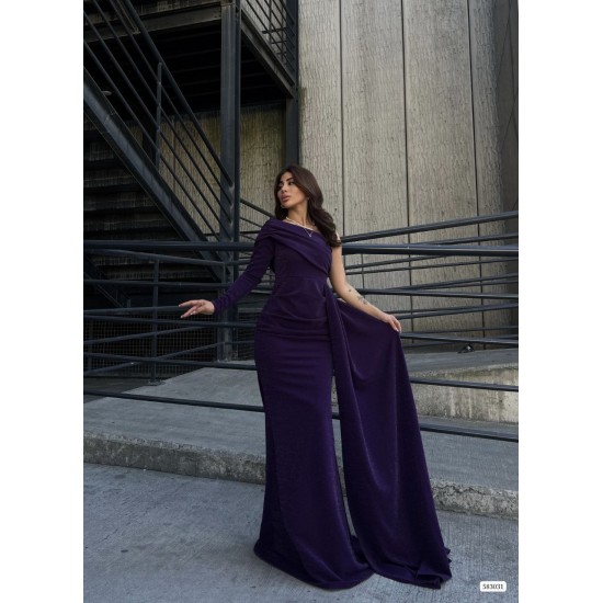 214045 purple Evening dress