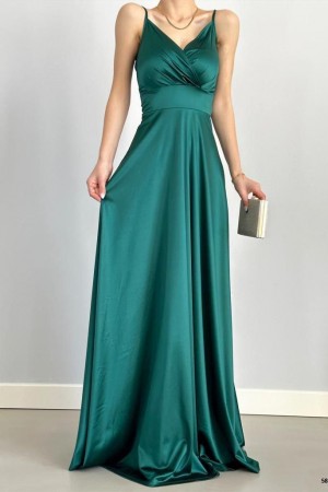 214101 Emerald Green Evening dress