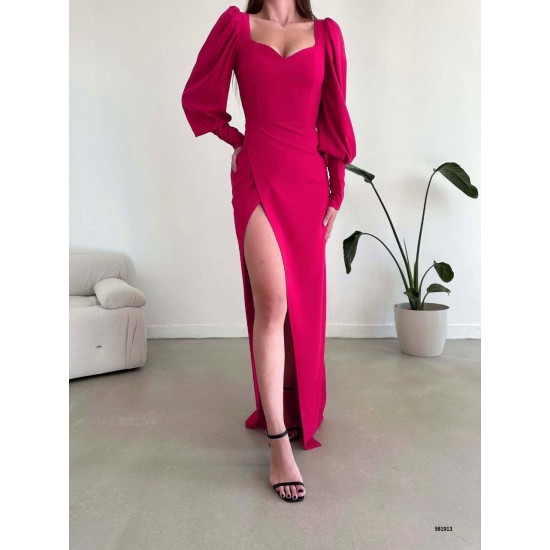 214124 fuchsia Evening dress