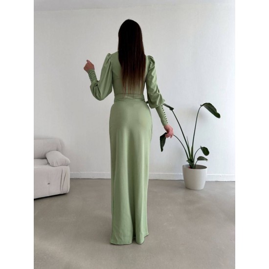 214125 Water is green Evening dress