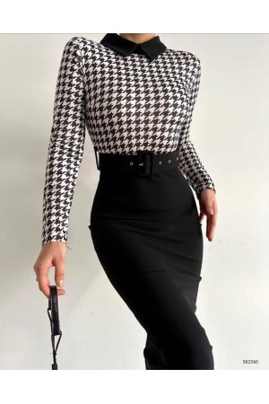 214137 TOPTAN SİYAH ELBİSE