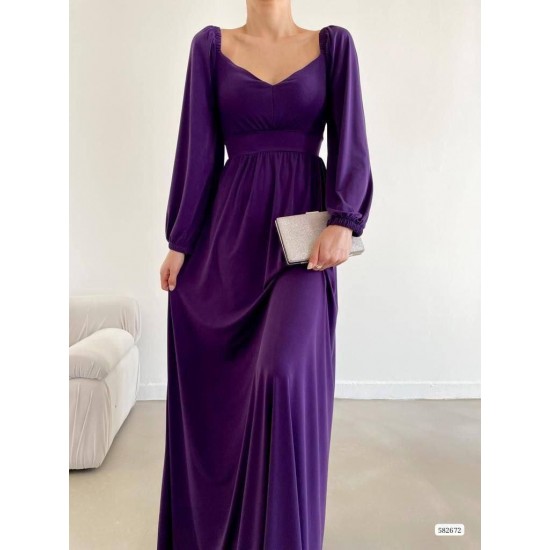 214162 purple Evening dress