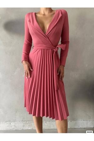 214170 TOPTAN RENKLİ ELBİSE