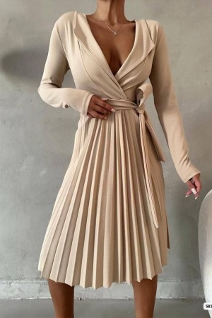 214171 beige DRESS