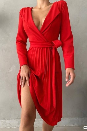 214172 red DRESS