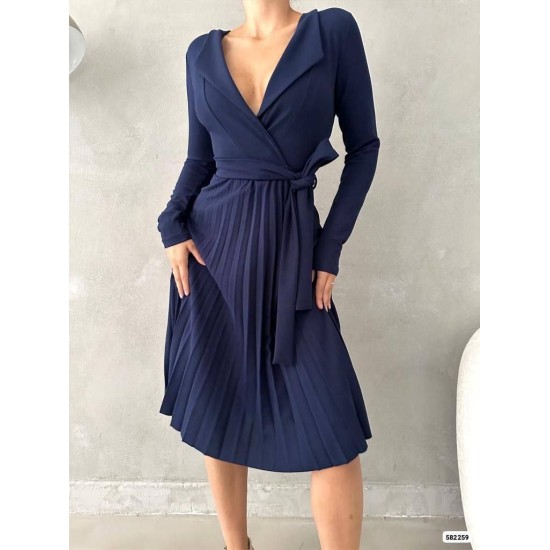 214173 Navy blue DRESS