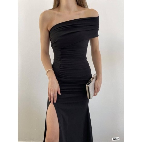 214180 black Evening dress