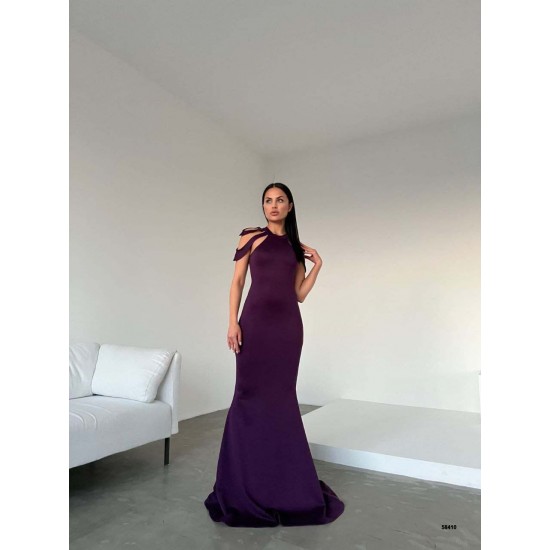 214191 purple Evening dress