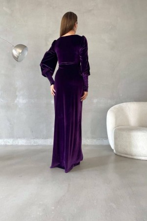 214206 purple Evening dress