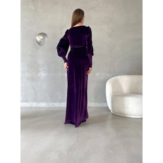 214206 purple Evening dress