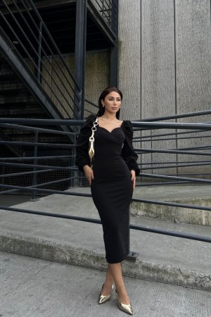 214233 black Evening dress