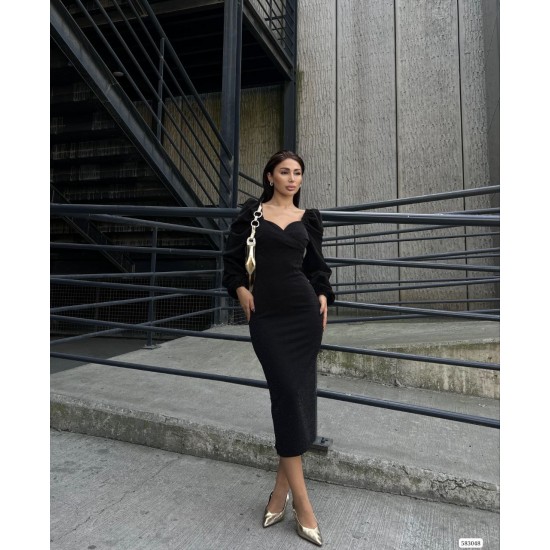 214233 black Evening dress