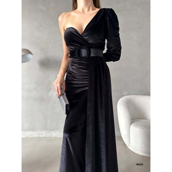 214257 black Evening dress