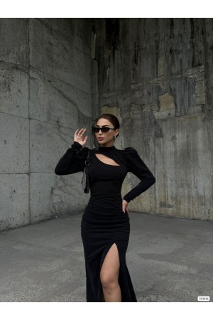 214263 TOPTAN SİYAH ABİYE