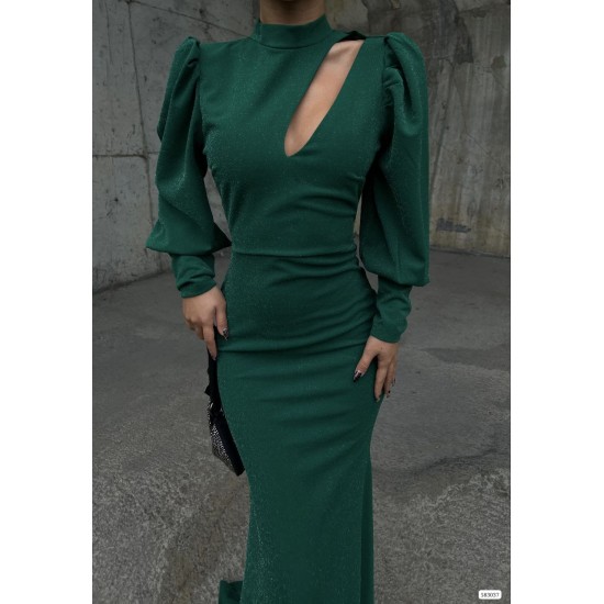 214268 TOPTAN ZÜMRÜT YEŞİL ABİYE