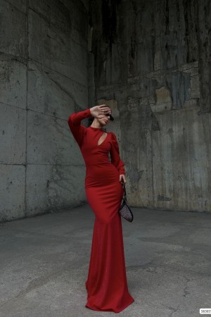 214269 TOPTAN KIRMIZI ABİYE