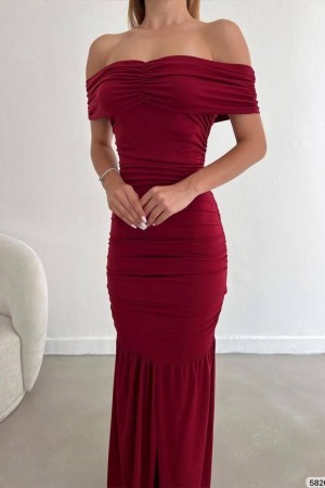 214298 TOPTAN BORDO ABİYE