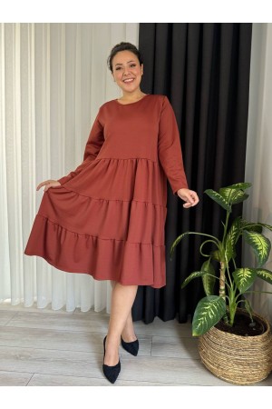 214321 TOPTAN KİREMİT ELBİSE