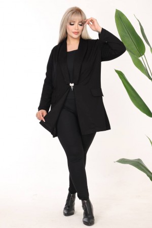 214335 TOPTAN SİYAH CEKET