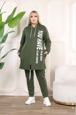 214377 TOPTAN HAKİ EŞOFMAN TAKIM