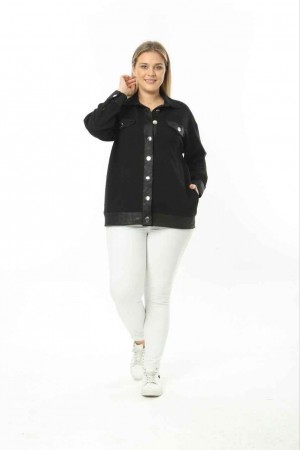 214393 TOPTAN SİYAH CEKET