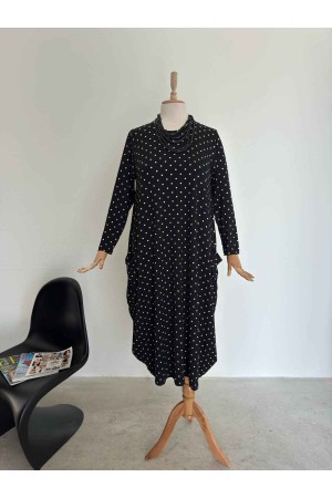 214395 TOPTAN DESENLİ ELBİSE