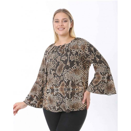 214401 patterned BLOUSE