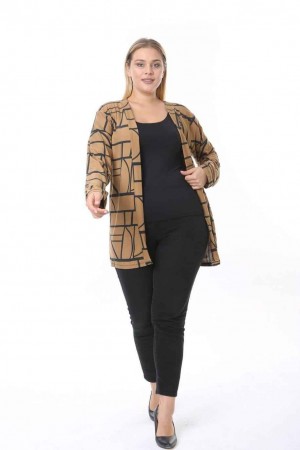 214408 TOPTAN DESENLİ CEKET