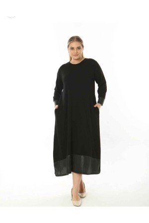 214409 TOPTAN SİYAH ELBİSE