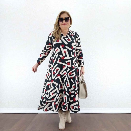 214412 patterned DRESS