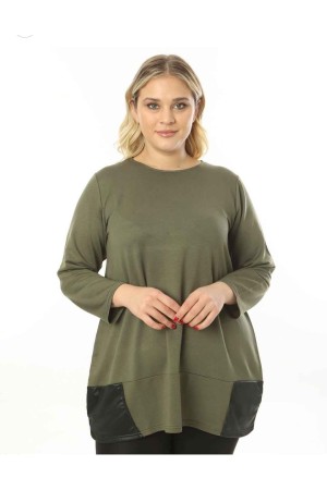 214419 TOPTAN HAKİ BLUZ