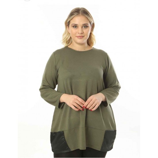 214419 khaki BLOUSE